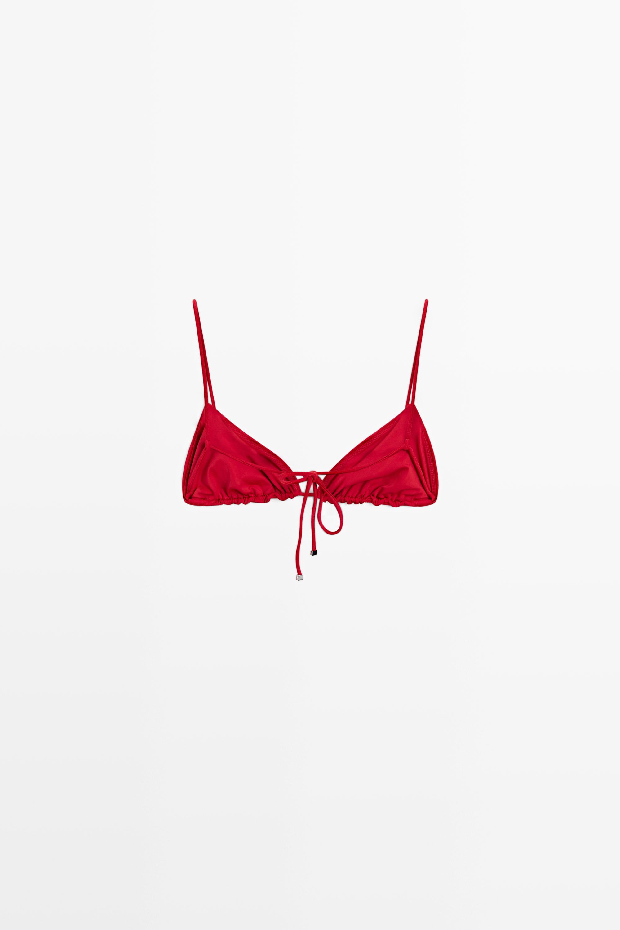 Haut de bikini triangle brillant